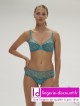 Soutien-gorge armaturé décolleté plongeant Bleu Atoll SIMONE PERELE DELICE sur Lutine.fr