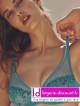 Soutien-gorge armaturé décolleté plongeant Bleu Atoll SIMONE PERELE DELICE sur Lutine.fr