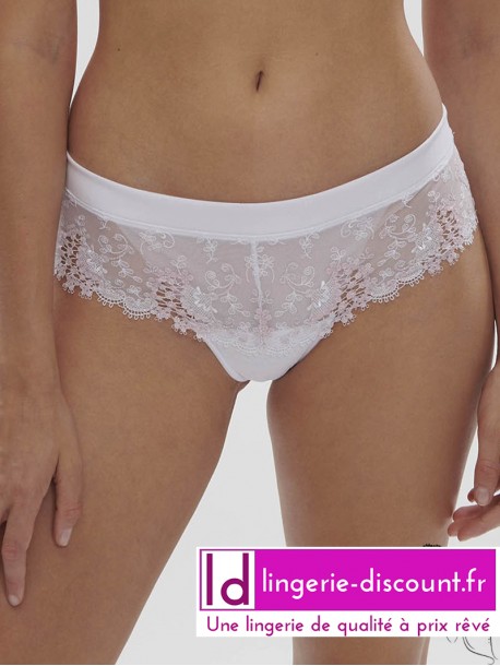 Shorty Blanc Cristal SIMONE PERELE WISH sur Lutine.fr