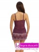  Nuisette Italian Plum WACOAL EMBRACE LACE sur Lutine.fr