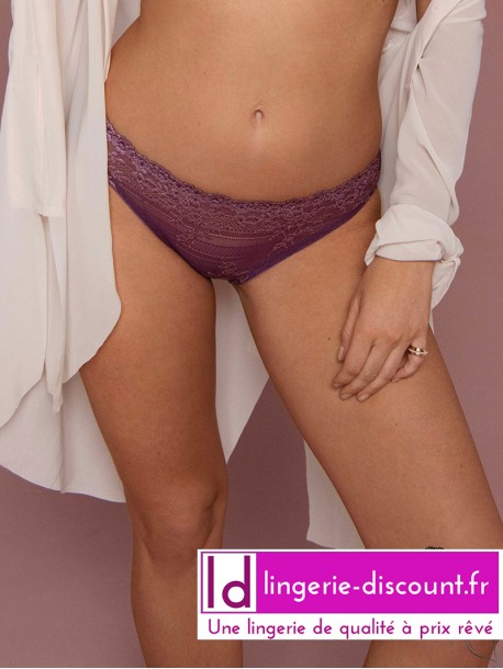 Slip Italian Plum WACOAL EMBRACE LACE sur Lutine.fr