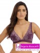 Soutien-gorge sans armatures Italian Plum WACOAL EMBRACE LACE sur Lutine.fr